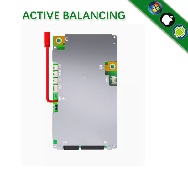 10S~17S 100A Peak 300A Active Balance Auto Identification  JBD bms pcm with android Bluetooth app UART bms wi software (APP) monitor  