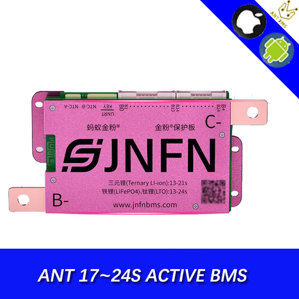 ANT BMS JNFN 1A Active Balance Lithium Battery Protection Board 17S - 24S 60V 72V ion Li-ion Lifepo4 Bluetooth 100A 150A 20S 22S